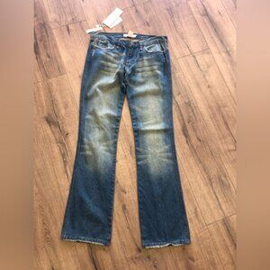 Fancy collection jeans size 29 women flare with embroidery